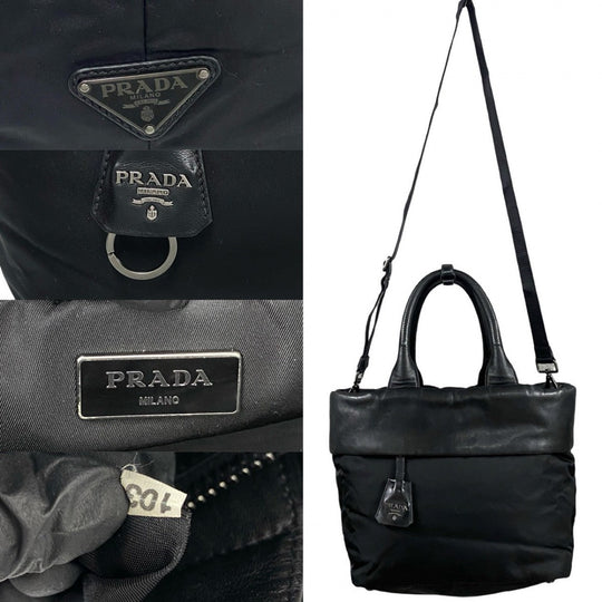 PRADA Shoulder Bag Nylon black
