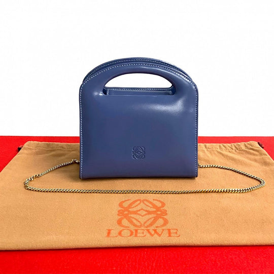 LOEWE Shoulder Bag Calfskin purple