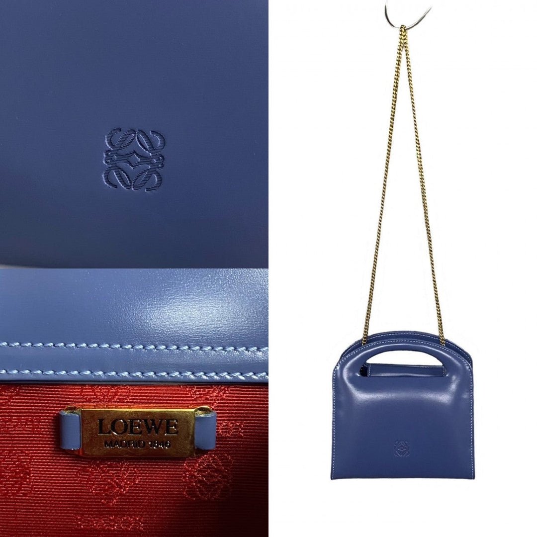 LOEWE Shoulder Bag Calfskin purple