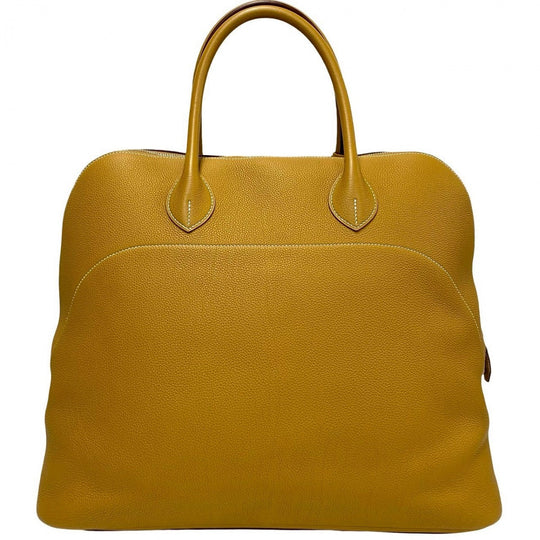 HERMES Handbag leather yellow Bolide Relax 45
