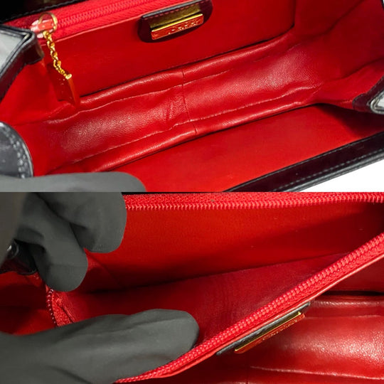 GUCCI Handbag leather black