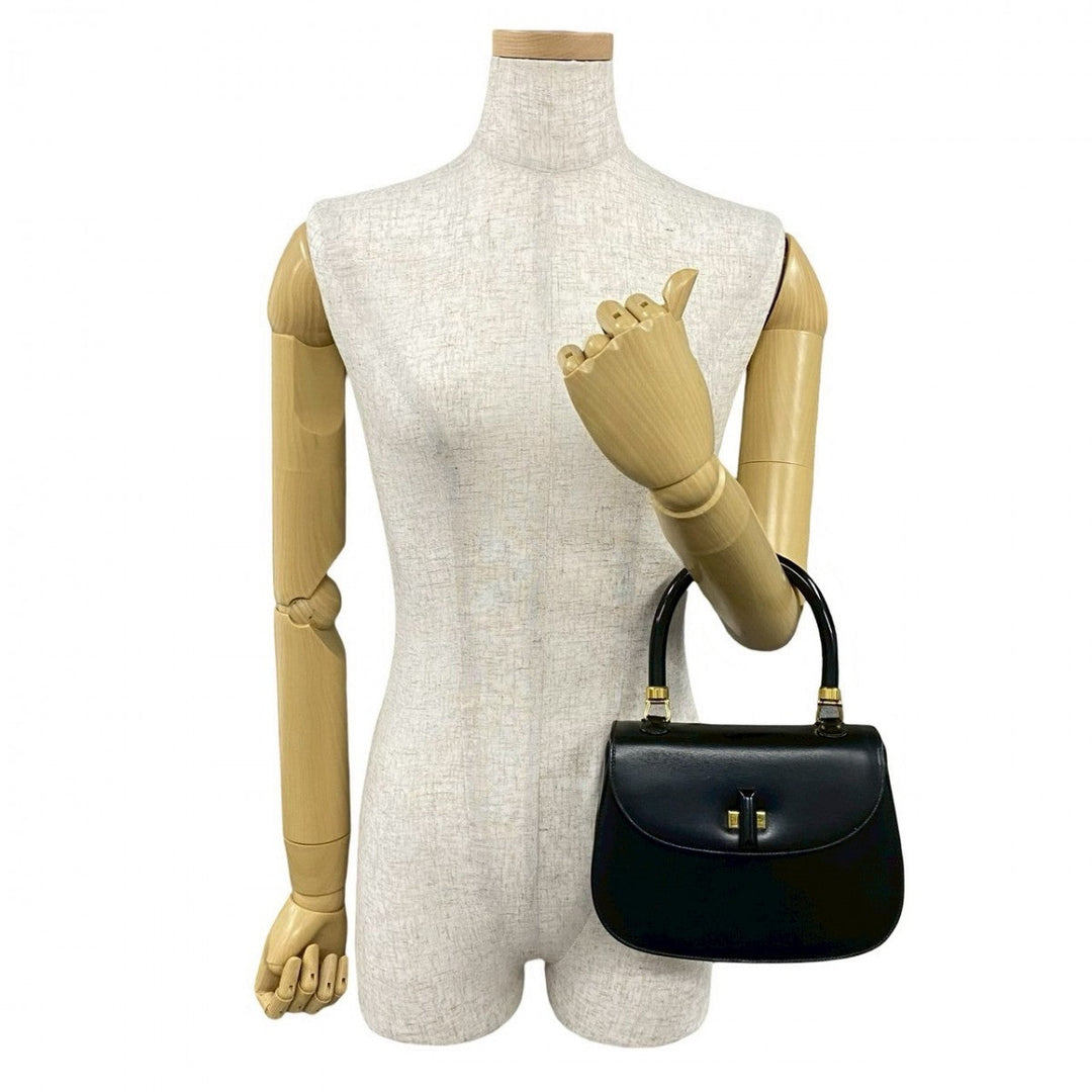 GUCCI Handbag leather black