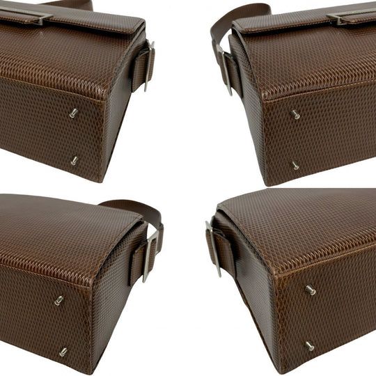 YVES SAINT LAURENT Shoulder Bag leather Brown