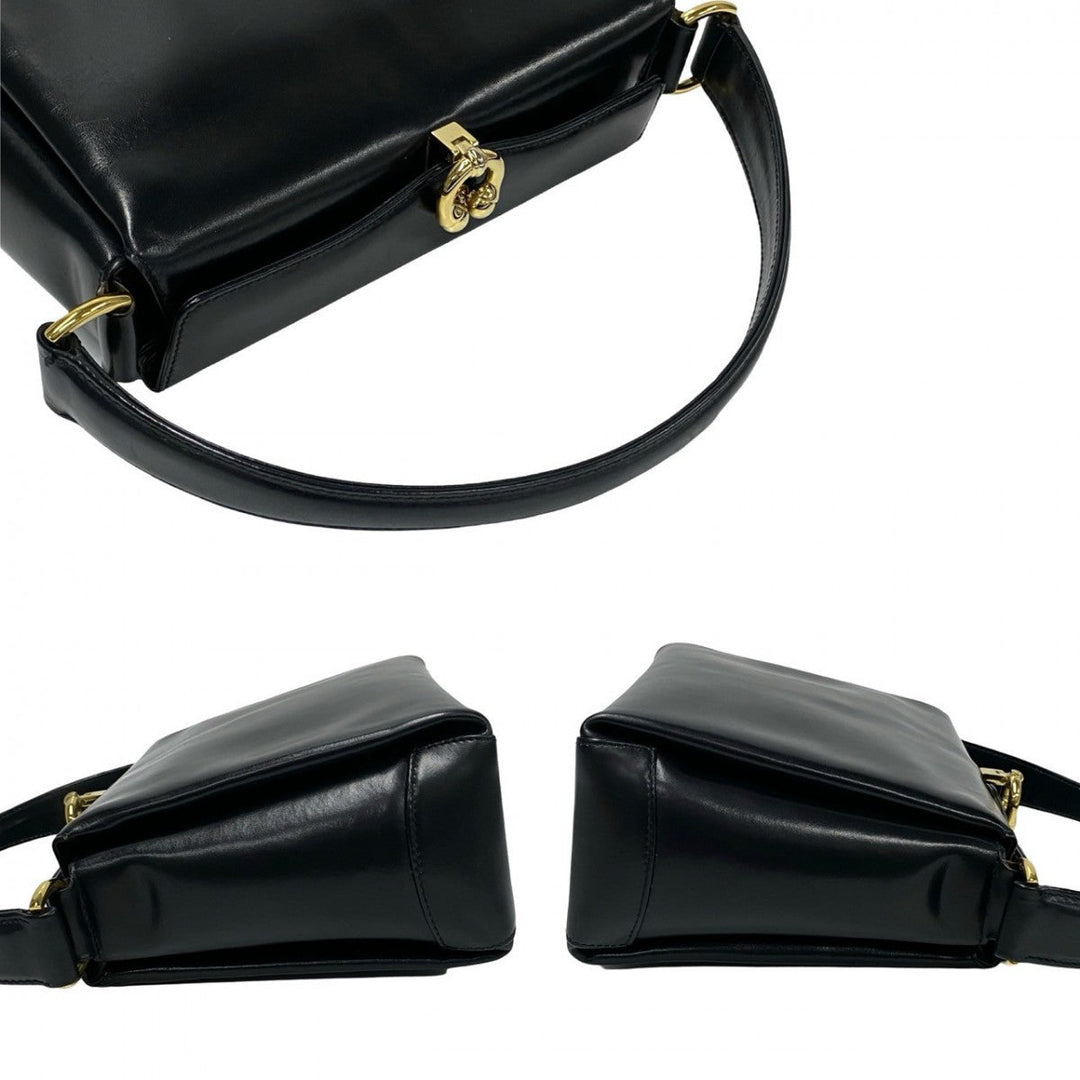 GUCCI Handbag leather black Old Gucci