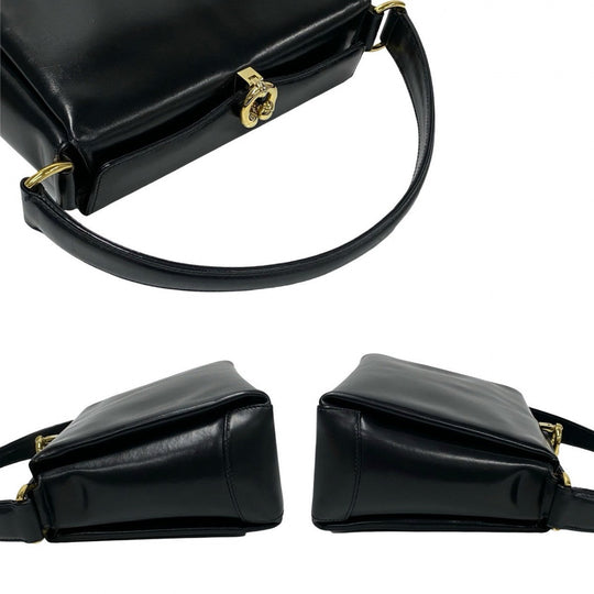 GUCCI Handbag leather black Old Gucci