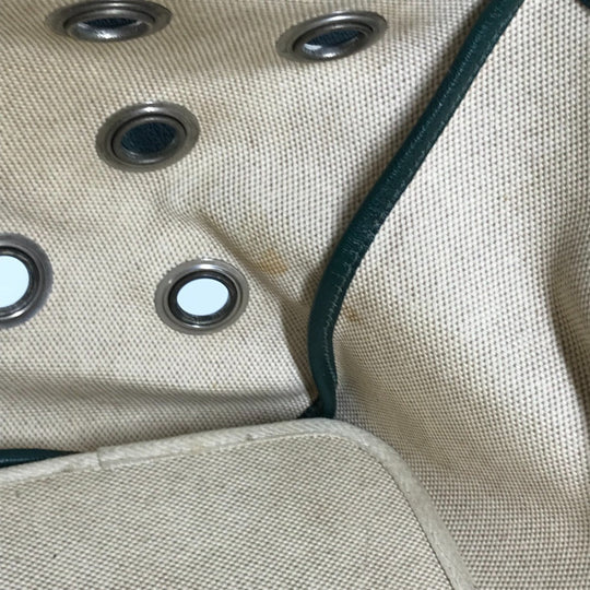 HERMES Shoulder Bag Leather , Leather/Coated Canvas beige Dog Dog Bag Sac de Transport pour Chien unisex(Unisex) Used Authentic