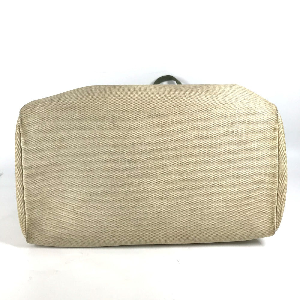 HERMES Shoulder Bag Leather , Leather/Coated Canvas beige Dog Dog Bag Sac de Transport pour Chien unisex(Unisex) Used Authentic
