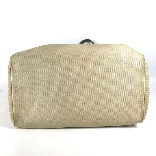 HERMES Shoulder Bag Leather , Leather/Coated Canvas beige Dog Dog Bag Sac de Transport pour Chien unisex(Unisex) Used Authentic