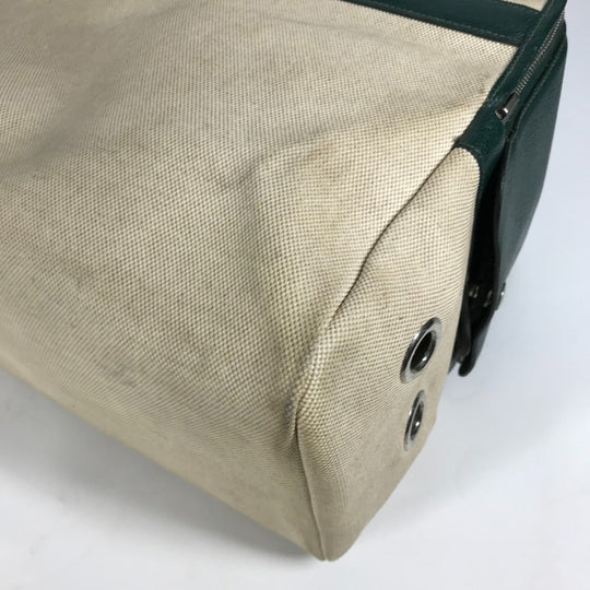 HERMES Shoulder Bag Leather , Leather/Coated Canvas beige Dog Dog Bag Sac de Transport pour Chien unisex(Unisex) Used Authentic