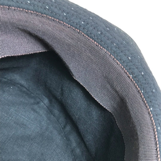 HERMES hat canvas gray quilting Dot Pattern unisex(Unisex) 59 Used Authentic