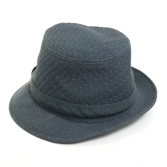 HERMES hat canvas gray quilting Dot Pattern unisex(Unisex) 59 Used Authentic
