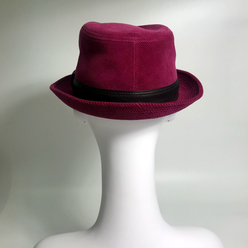 HERMES hat Cotton, Leather Pink purple Fashion Accessories unisex(Unisex) 56 Used Authentic