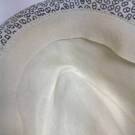 HERMES hat cotton white Hat Chene Dunkle unisex(Unisex) 57 Used Authentic