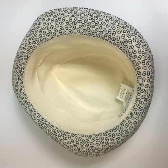 HERMES hat cotton white Hat Chene Dunkle unisex(Unisex) 57 Used Authentic