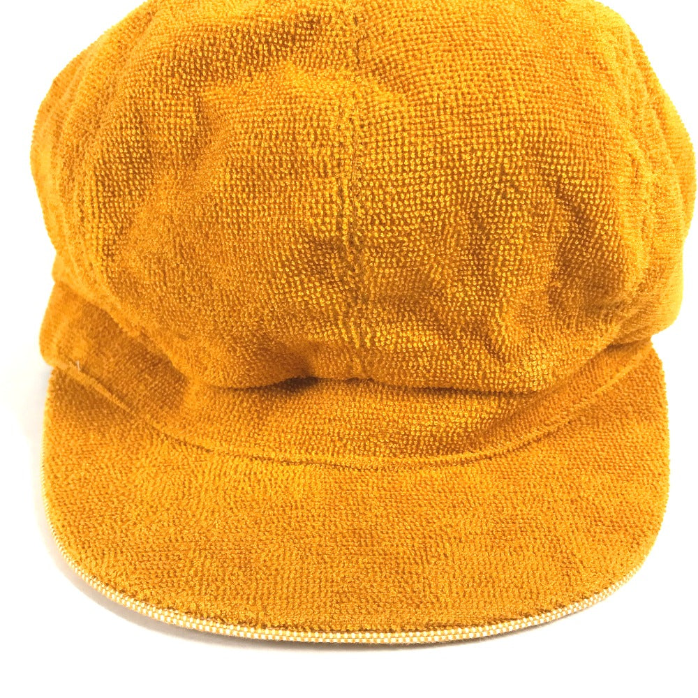 HERMES cap Cotton, Rayon Orange Hat cap cap Casquette 57