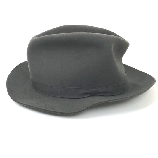 HERMES hat , Beaver Gray type Hat hat hat mens 56 Used Authentic