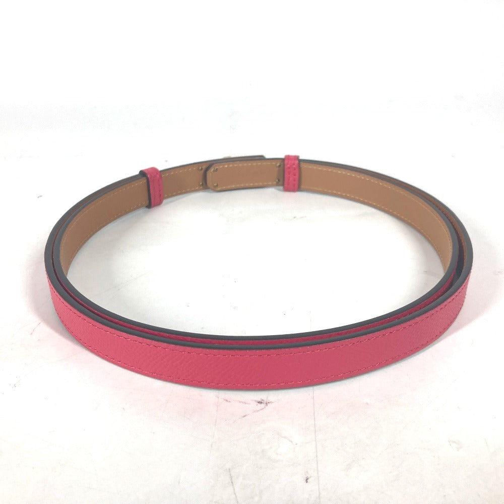 HERMES belt leather pink Kelly Belt Women Used Authentic