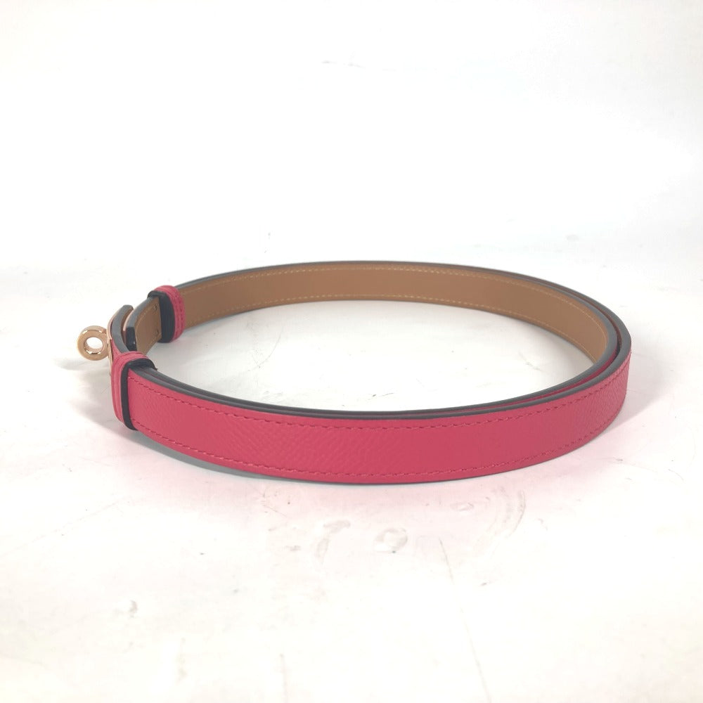 HERMES belt leather pink Kelly Belt Women Used Authentic