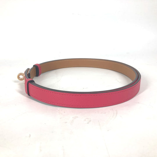 HERMES belt leather pink Kelly Belt Women Used Authentic