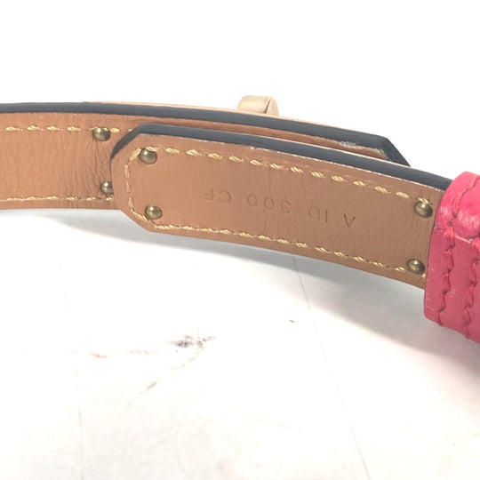 HERMES belt leather pink Kelly Belt Women Used Authentic