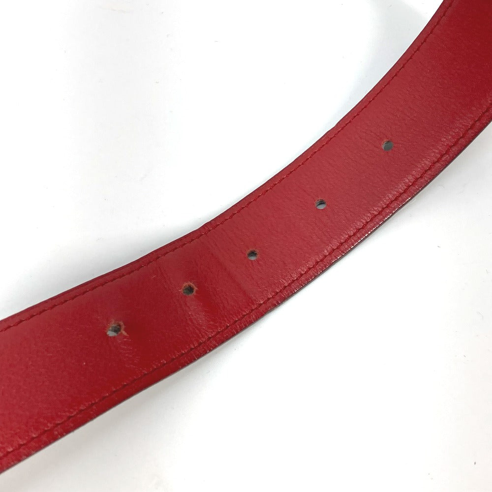 HERMES belt leather Brown By color Punching logo unisex(Unisex) 90 Used Authentic