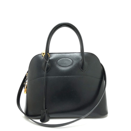 HERMES Handbag Box scarf black Bored 31