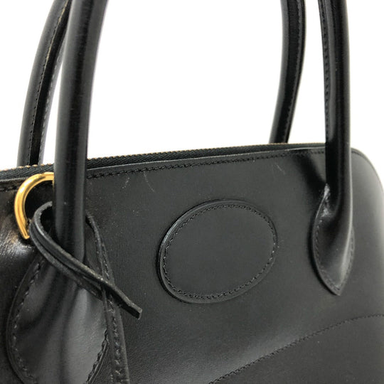 HERMES Handbag Box scarf black Bored 31