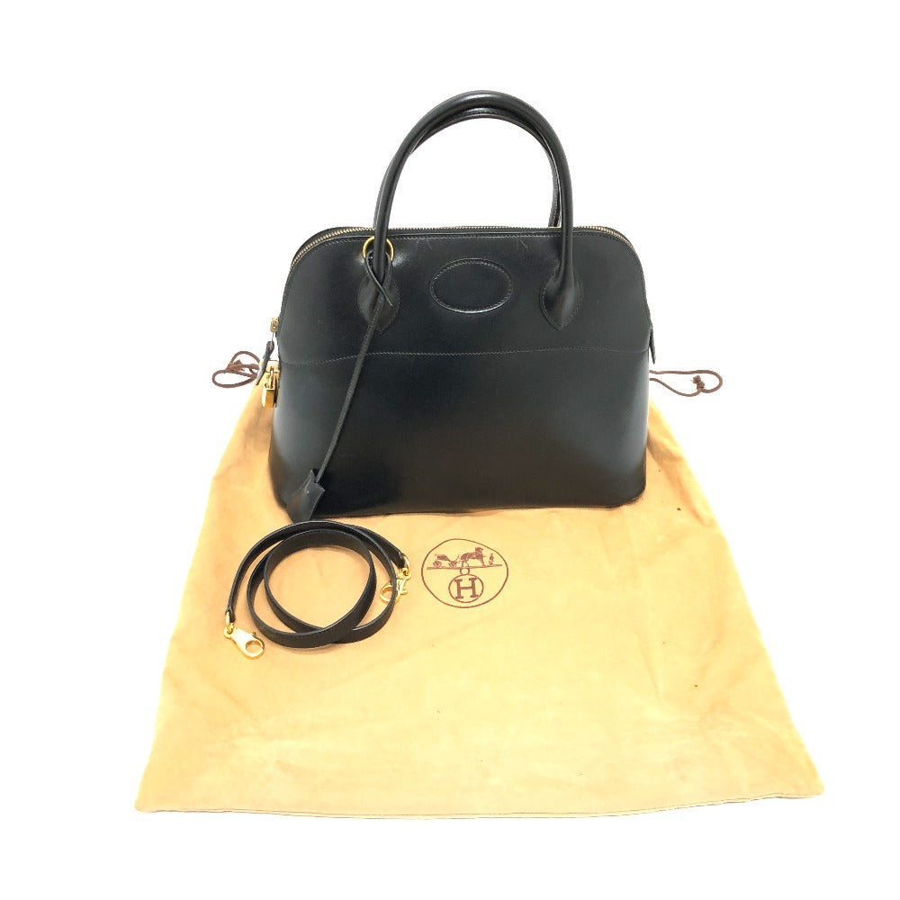 HERMES Handbag Box scarf black Bored 31