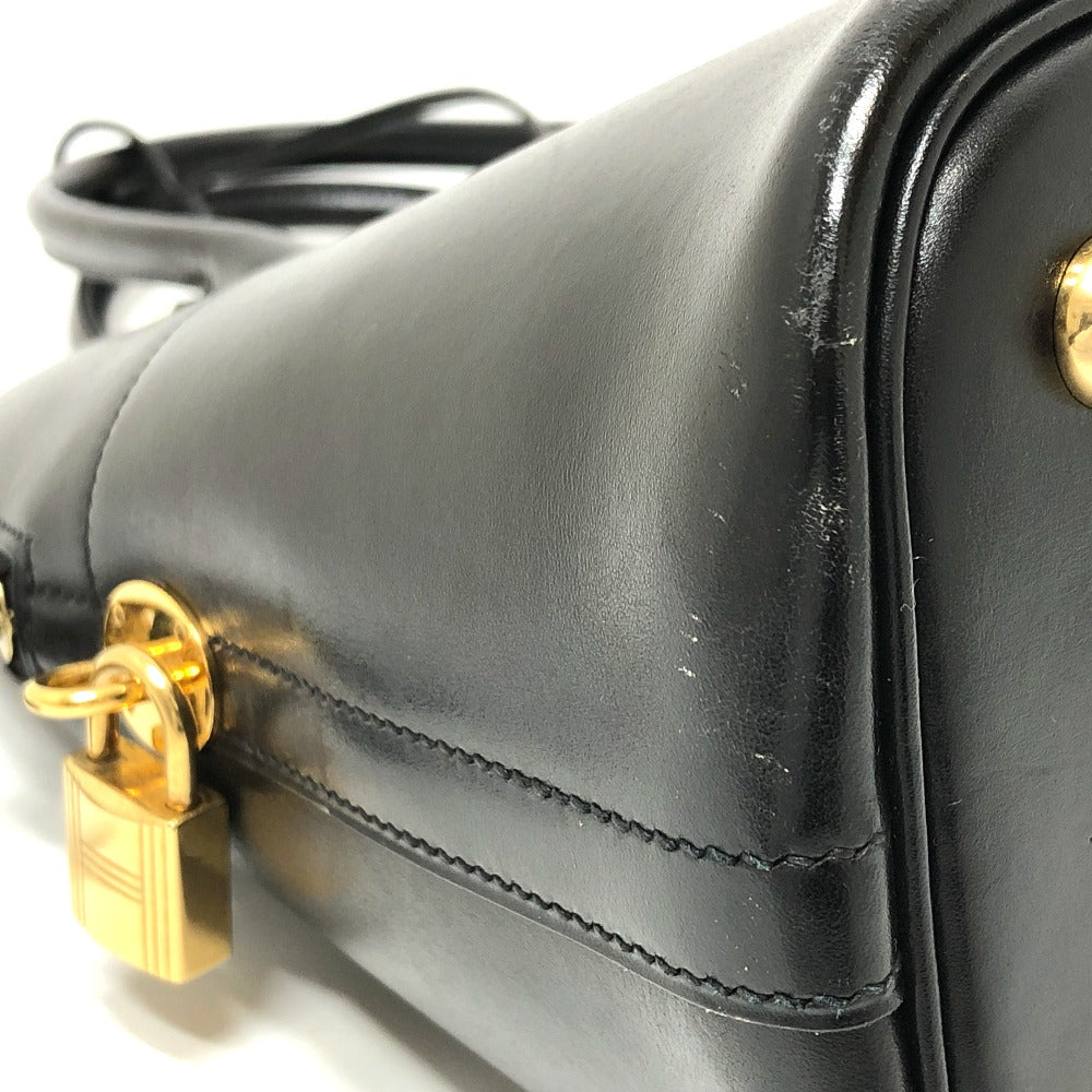 HERMES Handbag Box scarf black Bored 31