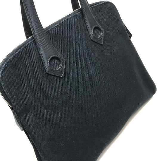 HERMES Handbag Tower ash black Business bag Sac Ibou PM unisex(Unisex) Used Authentic