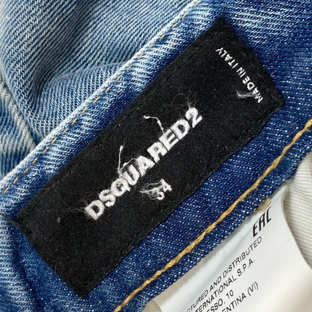 DSQUARED2 Denim pants S75LB0611 denim blue apparel CROPPED TWIGGY JEAN Women 34 Used Authentic