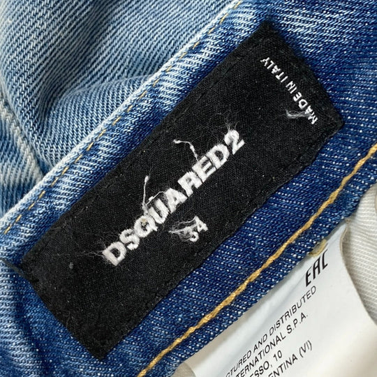 DSQUARED2 Denim pants S75LB0611 denim blue apparel CROPPED TWIGGY JEAN Women 34 Used Authentic