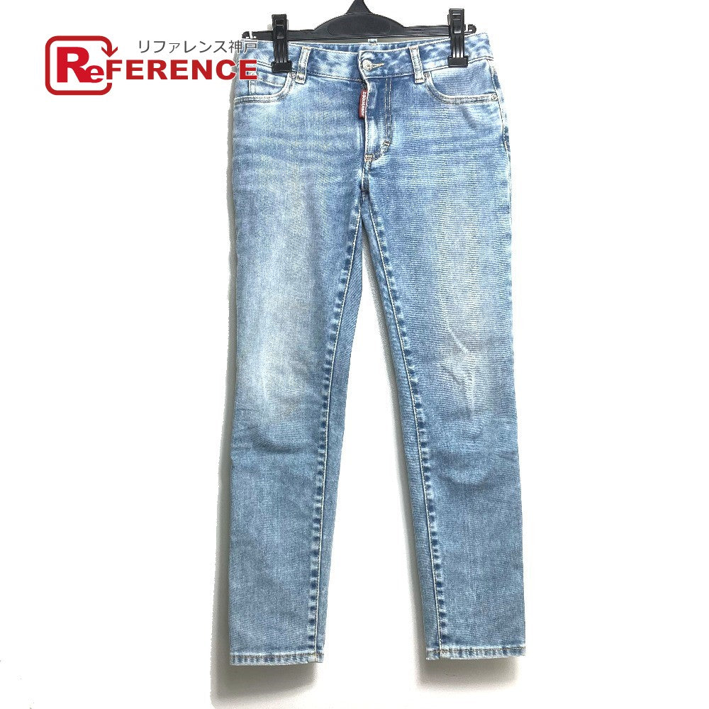 DSQUARED2 Denim pants S75LB0611 denim blue apparel CROPPED TWIGGY JEAN Women 34 Used Authentic