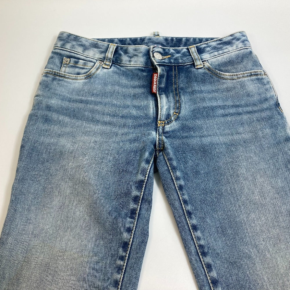 DSQUARED2 Denim pants S75LB0611 denim blue apparel CROPPED TWIGGY JEAN Women 34 Used Authentic