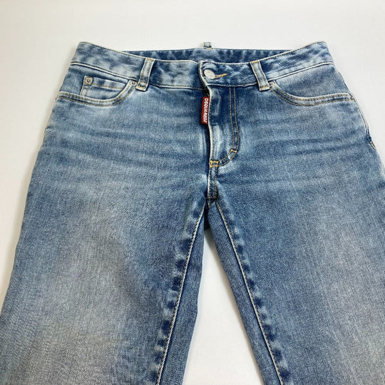 DSQUARED2 Denim pants S75LB0611 denim blue apparel CROPPED TWIGGY JEAN Women 34 Used Authentic