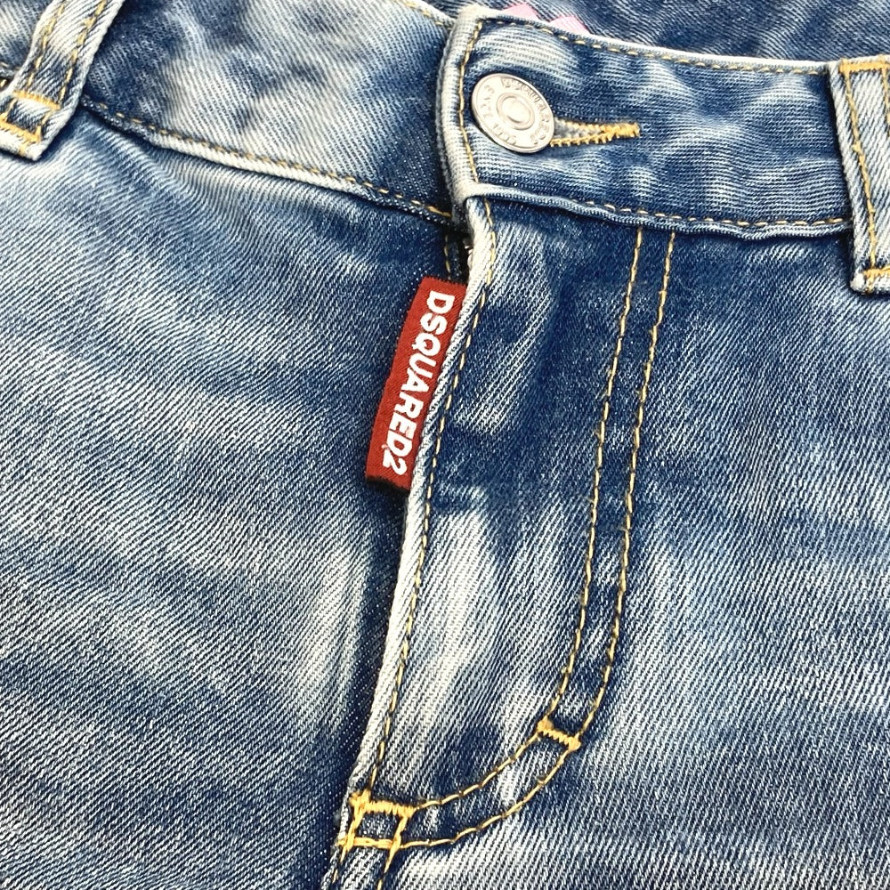 DSQUARED2 Denim pants S75LB0611 denim blue apparel CROPPED TWIGGY JEAN Women 34 Used Authentic
