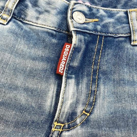 DSQUARED2 Denim pants S75LB0611 denim blue apparel CROPPED TWIGGY JEAN Women 34 Used Authentic