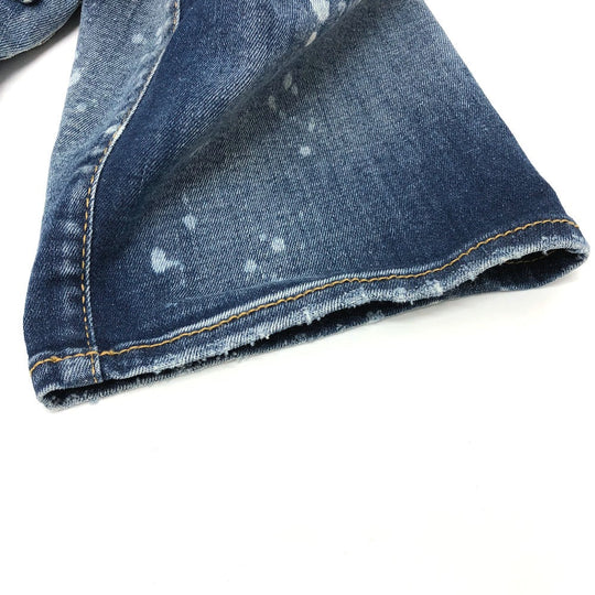 DSQUARED2 Denim pants S75LB595 cotton blue paint/apparel Denim pants Women 34 Used Authentic