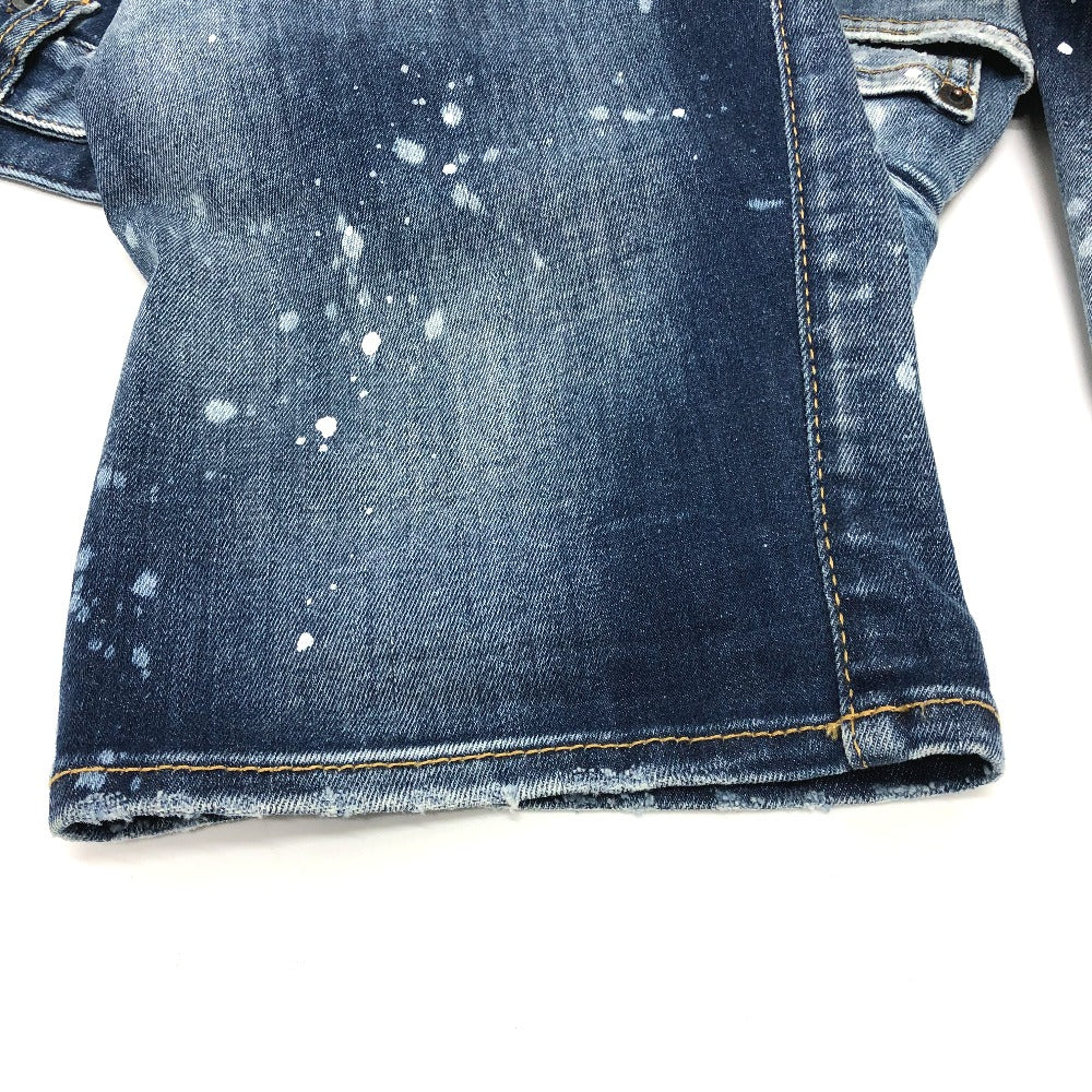 DSQUARED2 Denim pants S75LB595 cotton blue paint/apparel Denim pants Women 34 Used Authentic