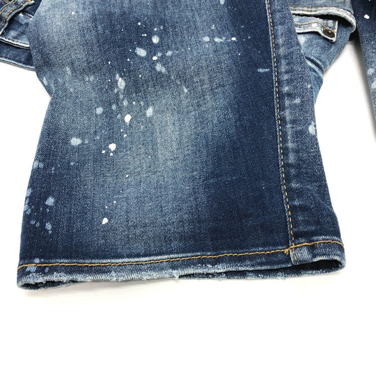 DSQUARED2 Denim pants S75LB595 cotton blue paint/apparel Denim pants Women 34 Used Authentic