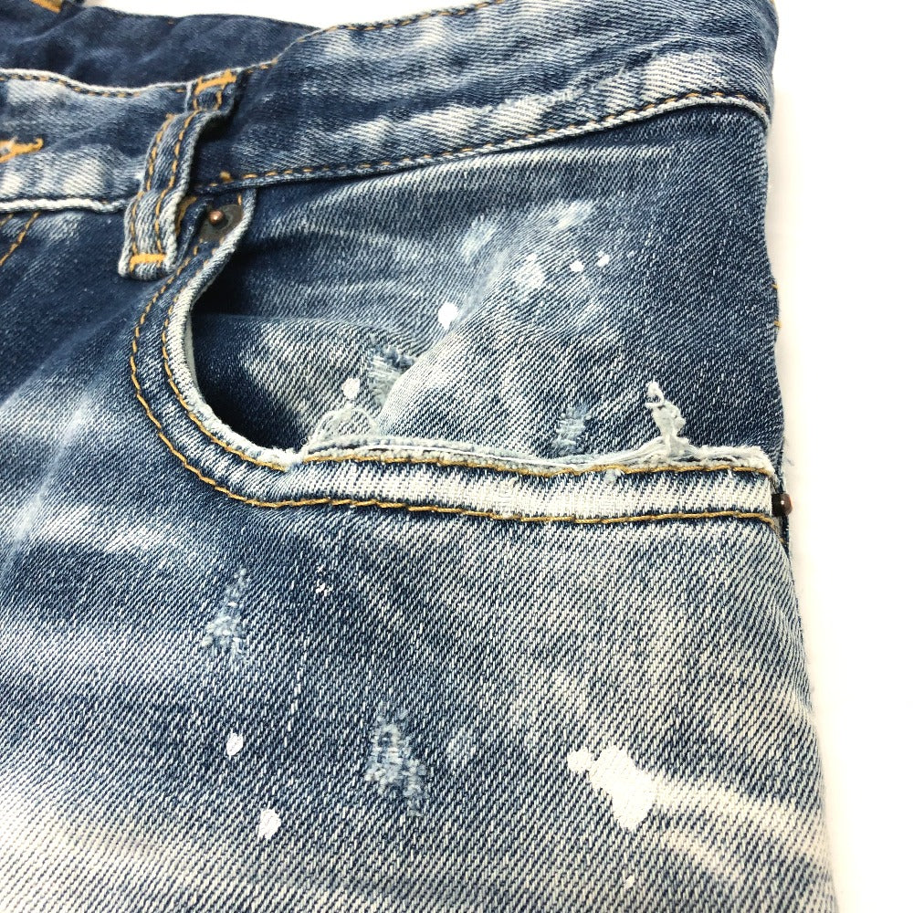 DSQUARED2 Denim pants S75LB595 cotton blue paint/apparel Denim pants Women 34 Used Authentic