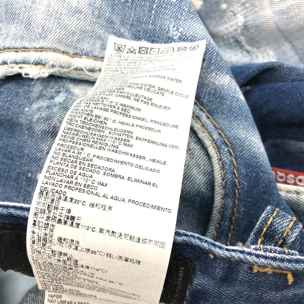 DSQUARED2 Denim pants S75LB595 cotton blue paint/apparel Denim pants Women 34 Used Authentic