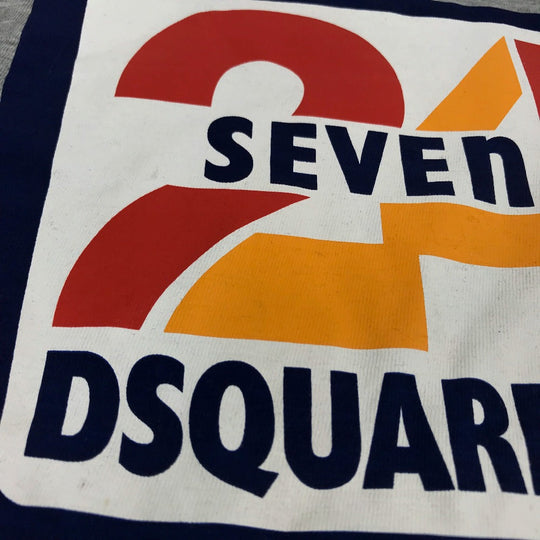 DSQUARED2 Short sleeve T-shirt cotton gray 24SEVEN EASY TEE Women XXS Used Authentic