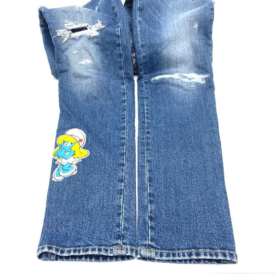 DSQUARED2 Denim pants S73LA0295 denim blue Bottoms Apparel Pants Jeans smurfs Women 34 Used Authentic