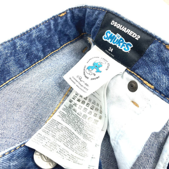 DSQUARED2 Denim pants S73LA0295 denim blue Bottoms Apparel Pants Jeans smurfs Women 34 Used Authentic