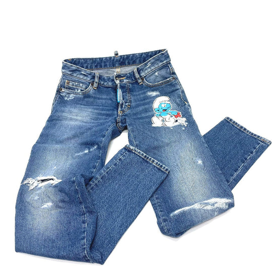 DSQUARED2 Denim pants S73LA0295 denim blue Bottoms Apparel Pants Jeans smurfs Women 34 Used Authentic
