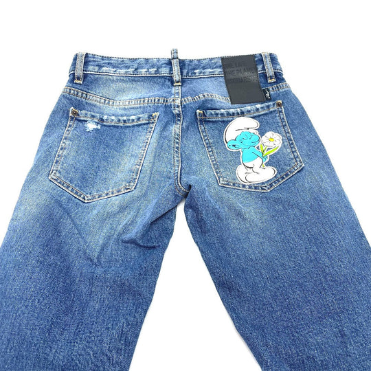 DSQUARED2 Denim pants S73LA0295 denim blue Bottoms Apparel Pants Jeans smurfs Women 34 Used Authentic