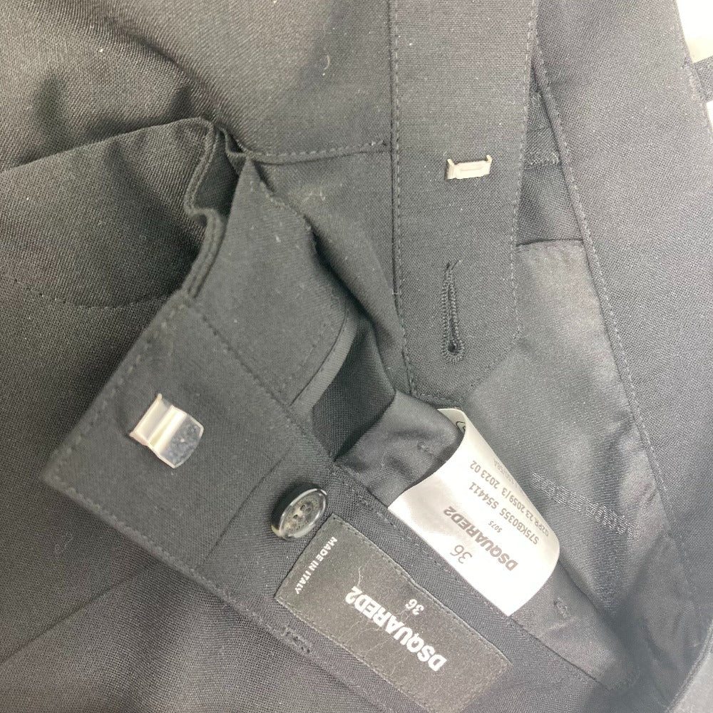 DSQUARED2 Pants S75KB0355 Polyester, Wool black 2023 model Long pants Women 36 Used Authentic