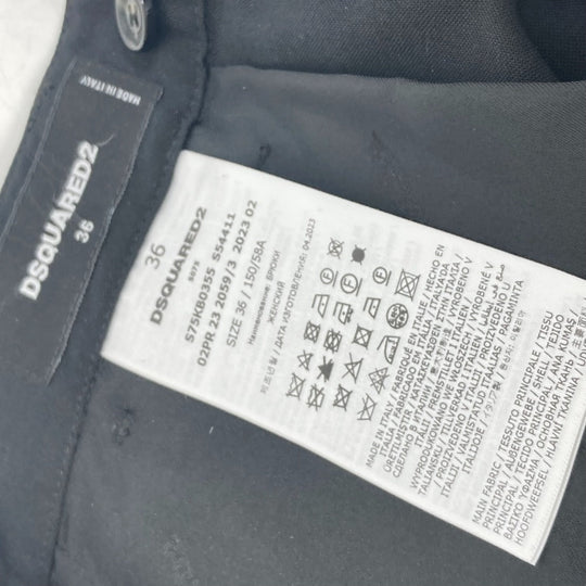 DSQUARED2 Pants S75KB0355 Polyester, Wool black 2023 model Long pants Women 36 Used Authentic