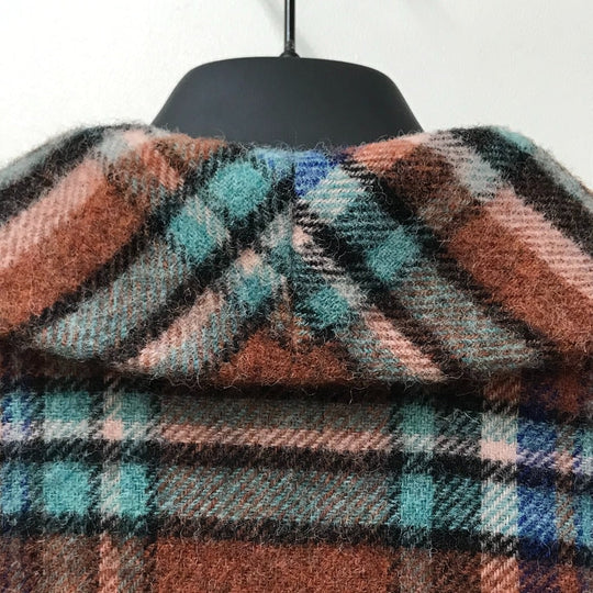 DSQUARED2 Jacket S75AA0396 wool multicolor 2023 latest model Check Pattern Women 36 Used Authentic